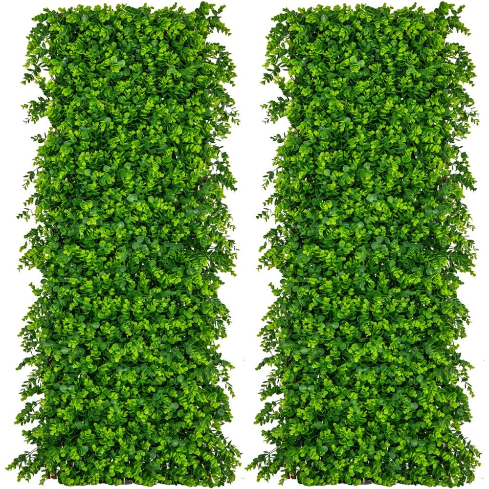 Home Decor In - Expandable Privacy Screen, Decorative Green Eucalyptus