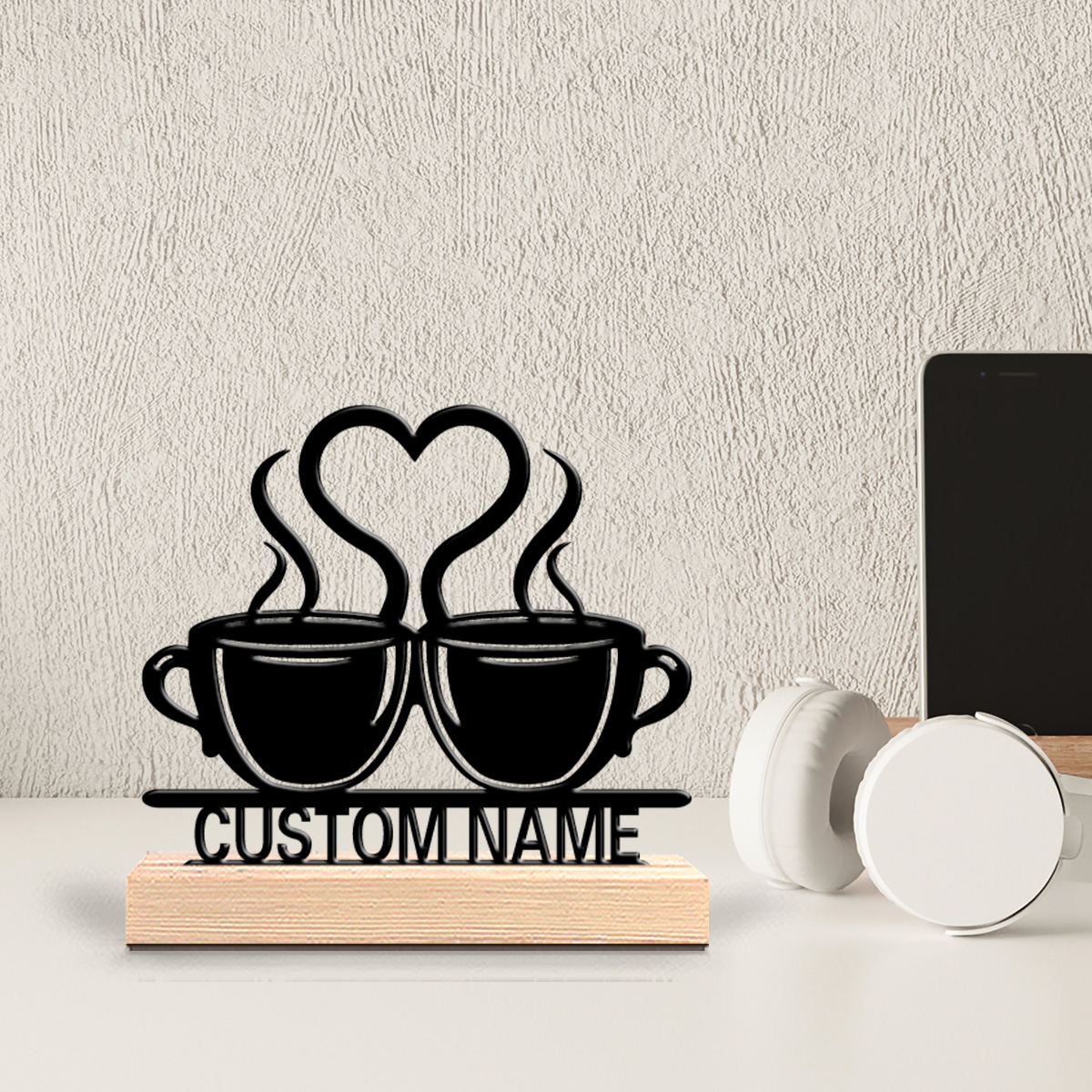 Home Decor Vintage - 1pc Beauty Personalized Custom Coffee Metal