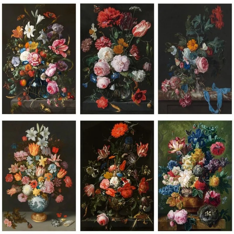 Home Decor Vase - Still Life with Flowers In A