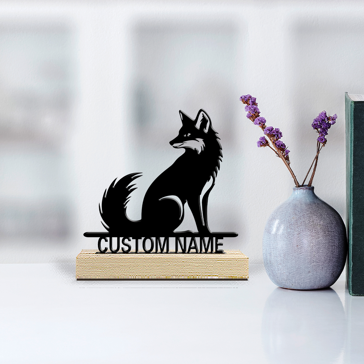 Home Decor Frames - 1pc Fashion Personalized Custom Fox Metal