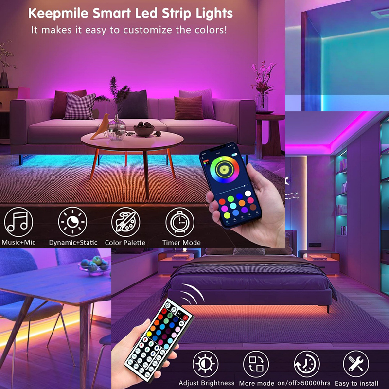 Home Decor App - 1-20m RGB LED Strip Lights 5V