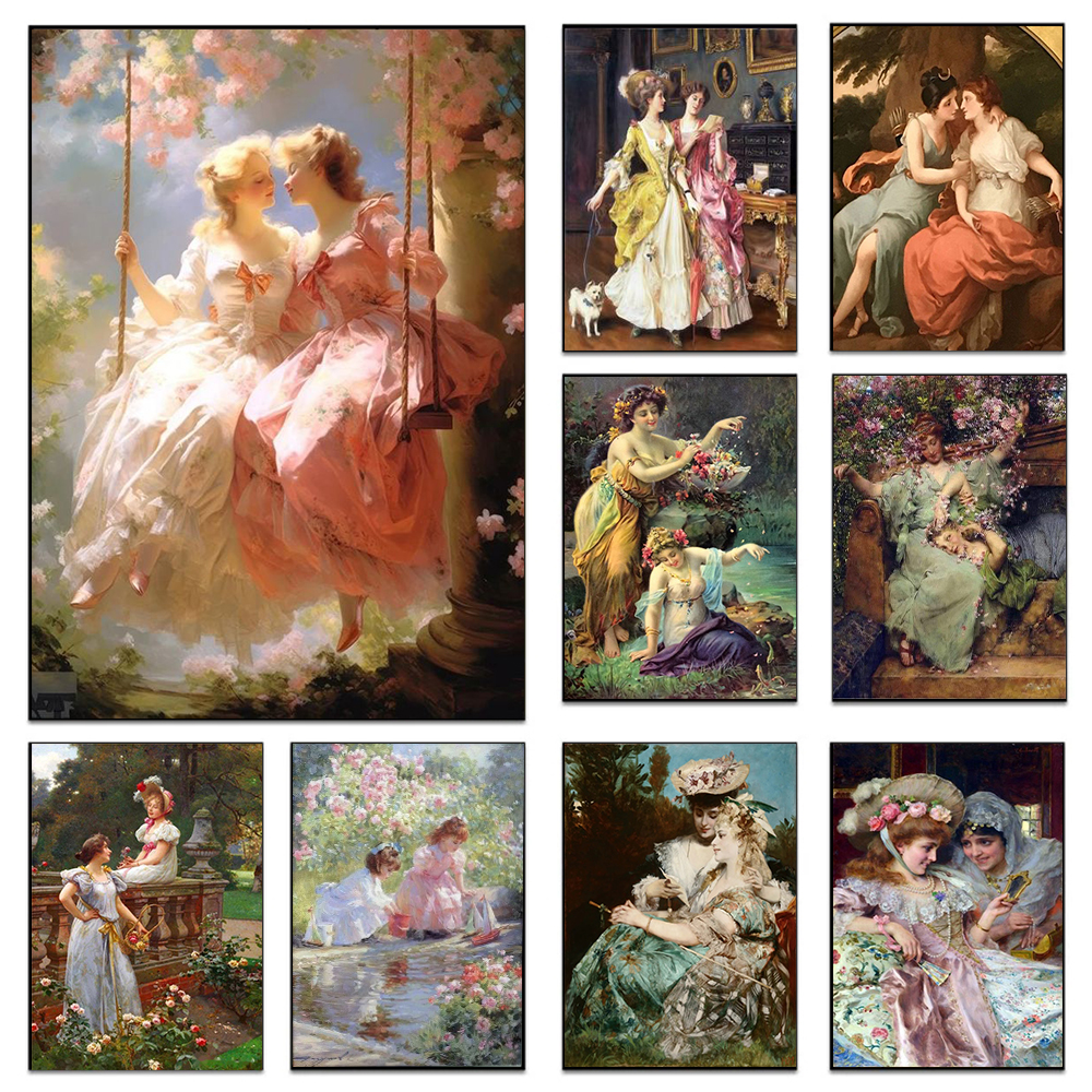 Victory Home Decor - Renaissance Art Women Love Poster Prints