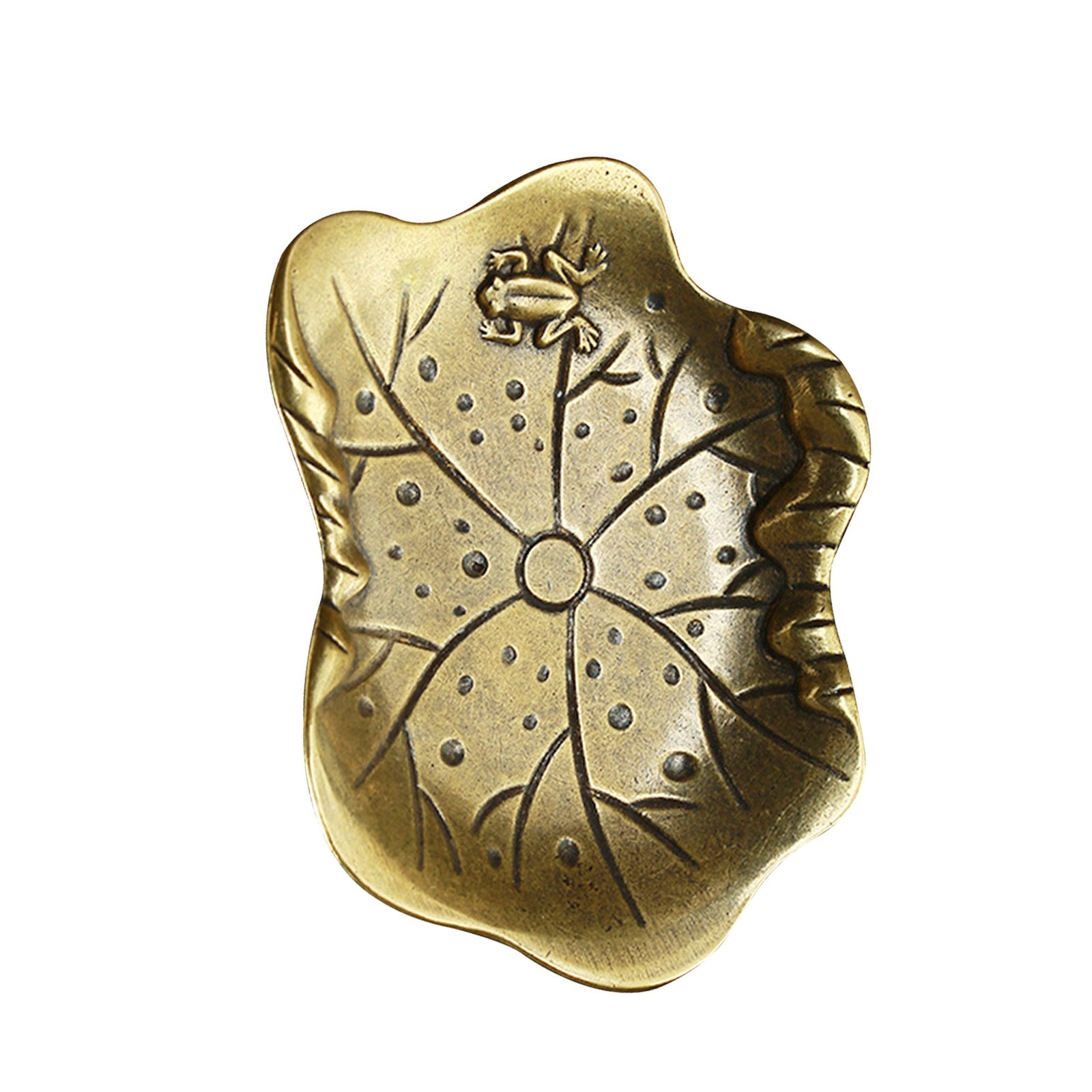 Home Decor Vintage - Vintage Leaf Jewelry Dish Premium Metal