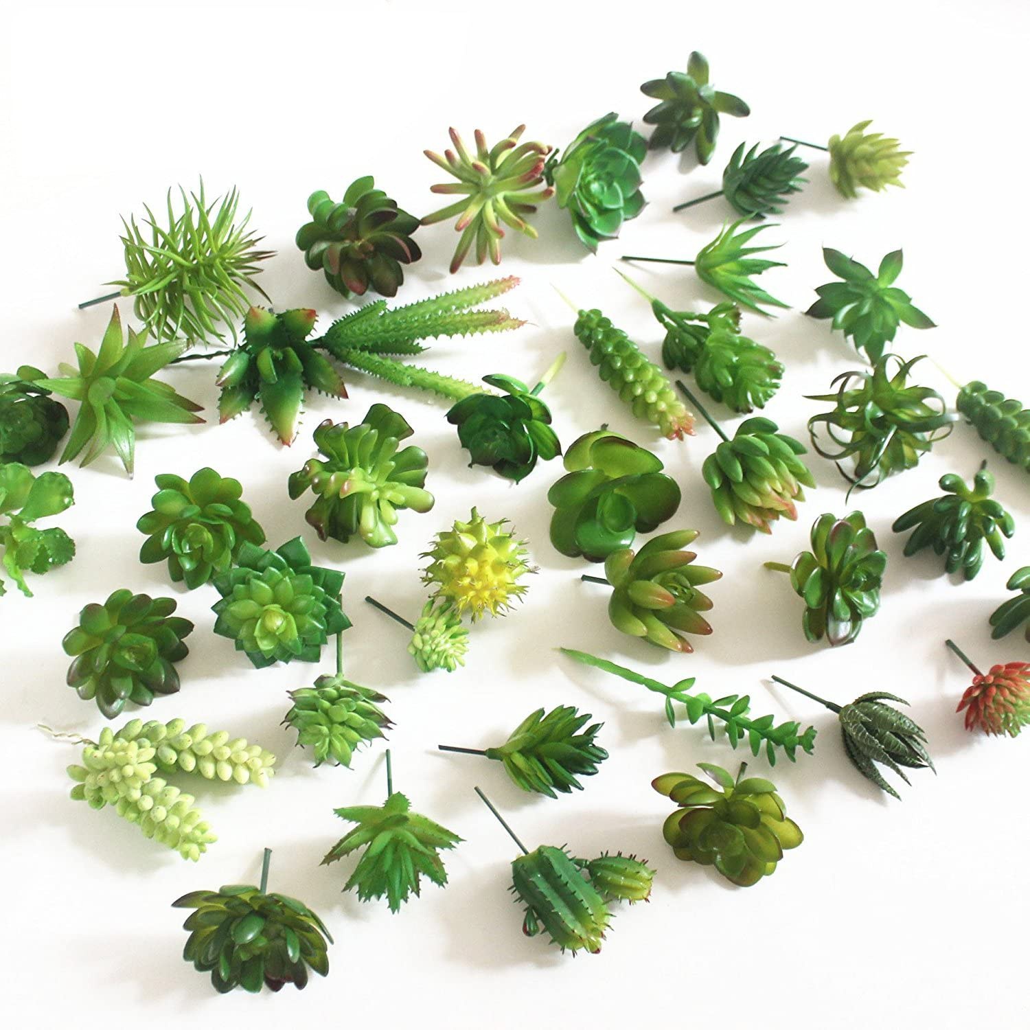 Victory Home Decor - 15pcs Artificial Succulent Plants Decorative Mixed