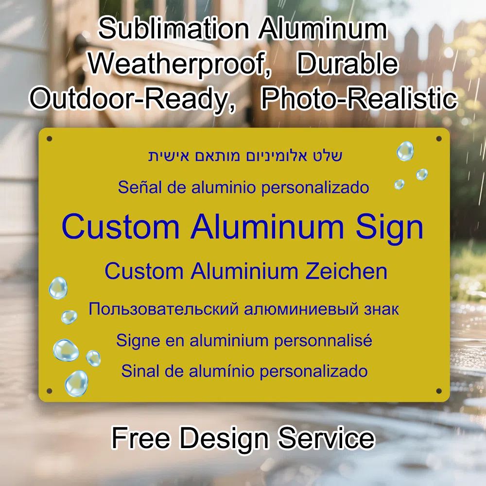 Home Decor Garden - Custom Aluminum Sign Personalized Photo Printing