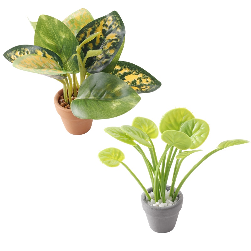 Home Decor Garden - 1/12 Dollhouse Miniature Plant Potted Model