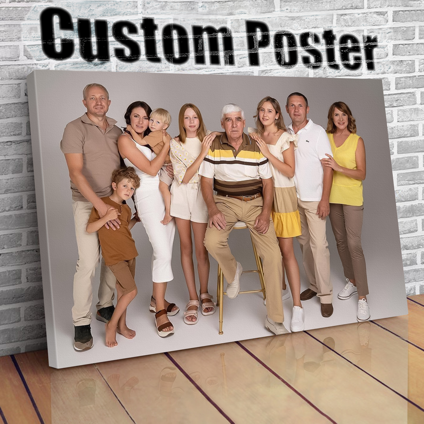Home Decor Frames - 1Pc Customized all size canvas print