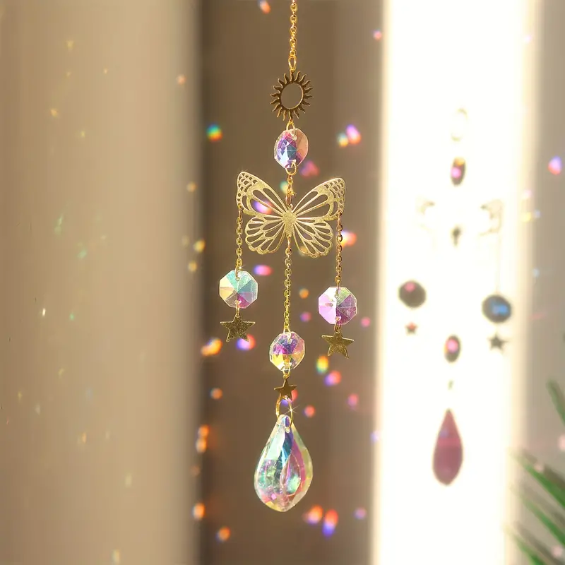 Crystal Sun Catcher - 1 pc Butterfly Crystal Sun Catcher