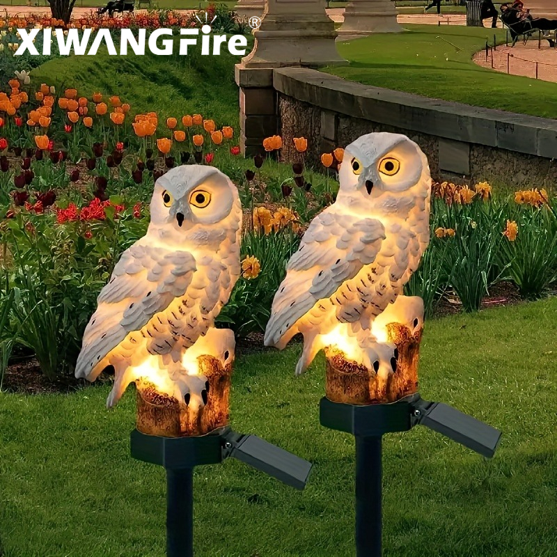 Home Decor Garden - Solar Owl Statue Garden Light LED