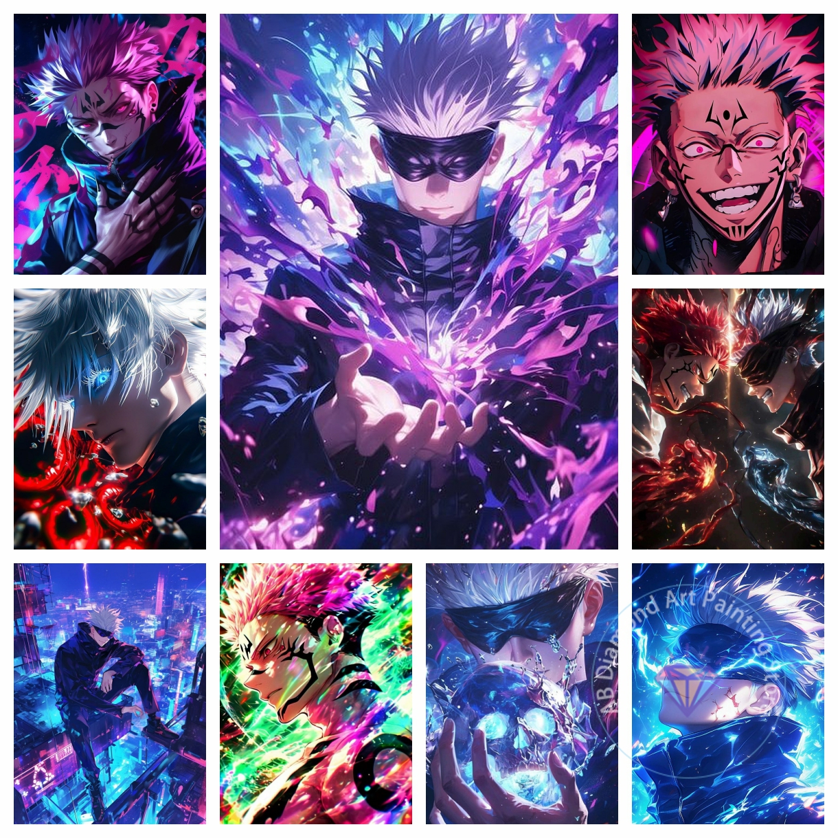 Home Decor Korea - Jujutsu Kaisen Satoru Gojo Anime Diamond