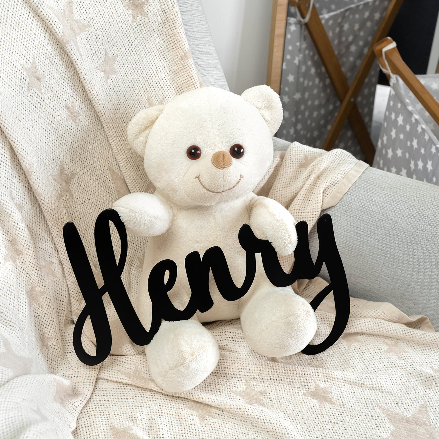 Home Decor Names - 1pc Customized wooden name logo, Customizable