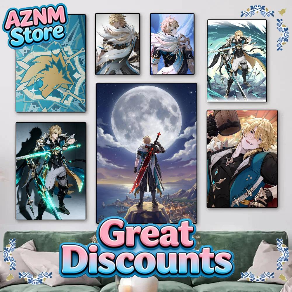 Home Decor Games Free - 1pc Anime Game Genshin Impact Varka