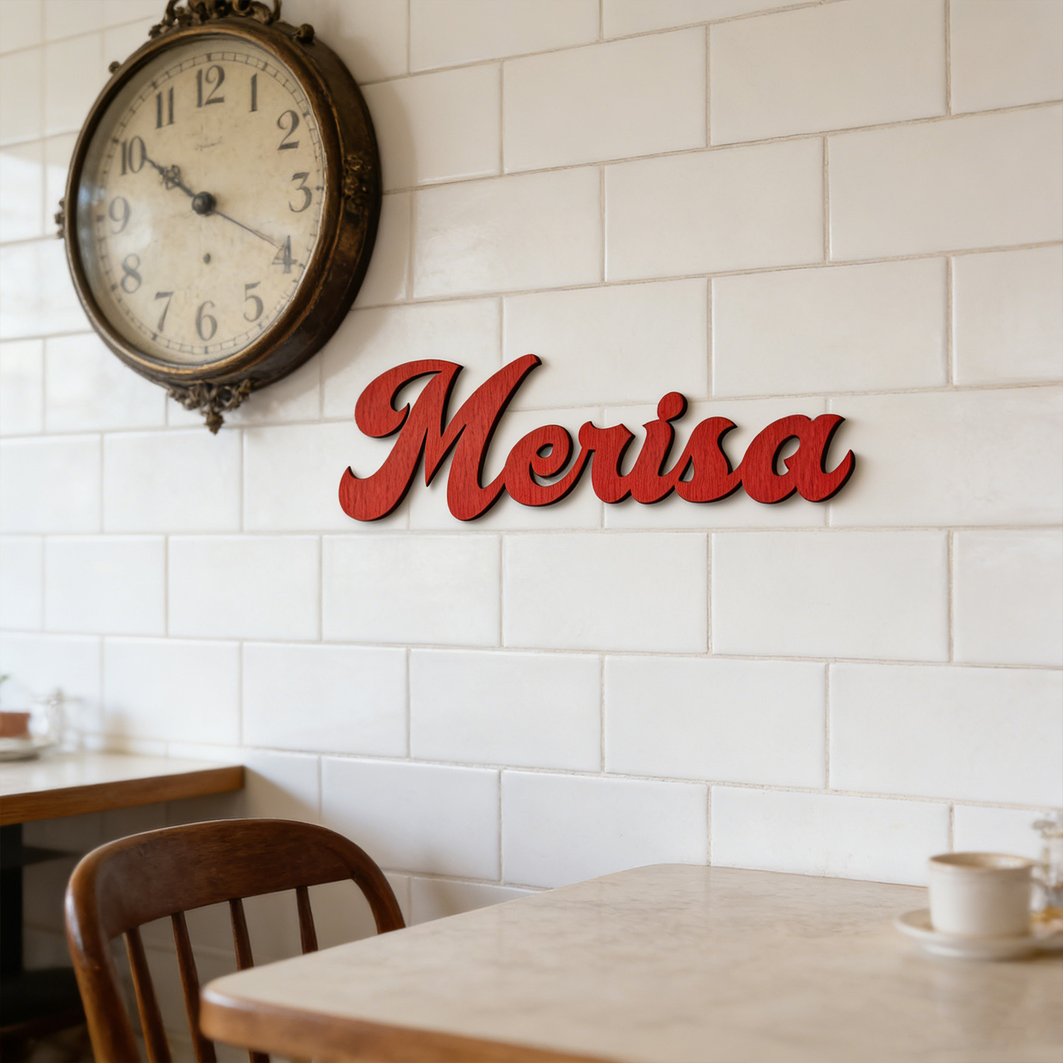 Home Decor Names - 1pc Customized wooden name logo, Customizable