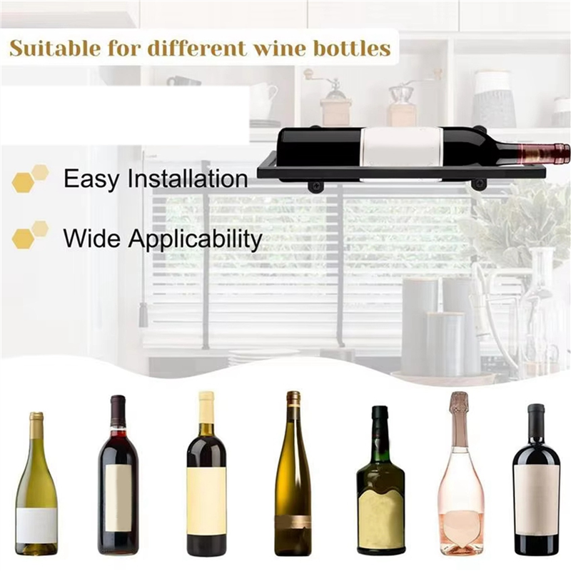 Floating Shelves - Promotion! Wine Holder Wall Mounted Metal