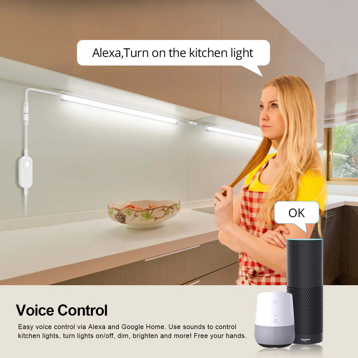 Smart Zigbee LED Lamp Under Ca - Home Decor App reseña y precio