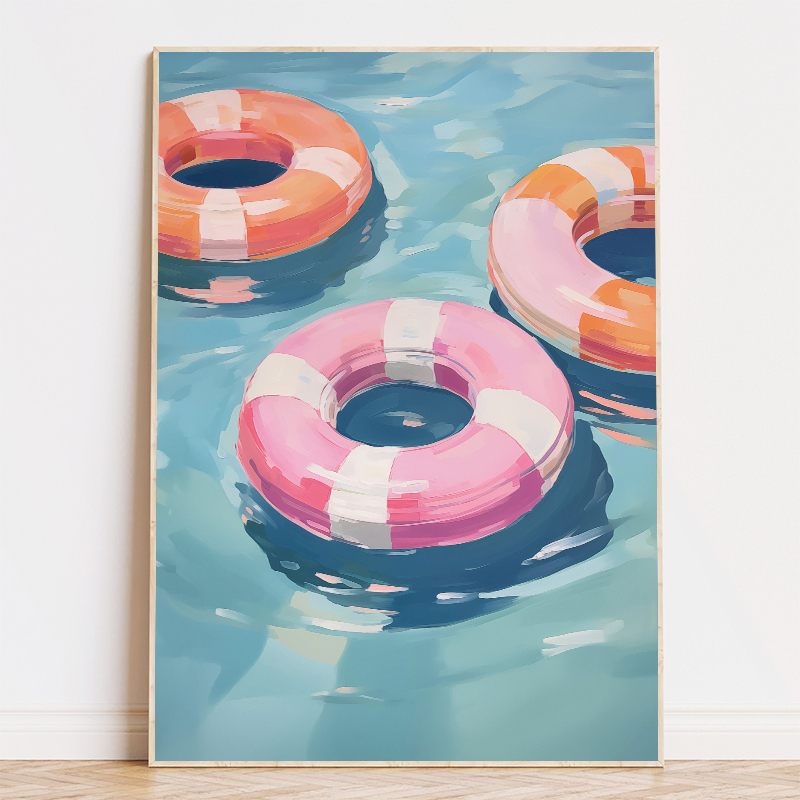 Colorful Pool Float Lifebuoy P - Floating Shelves reseña y precio