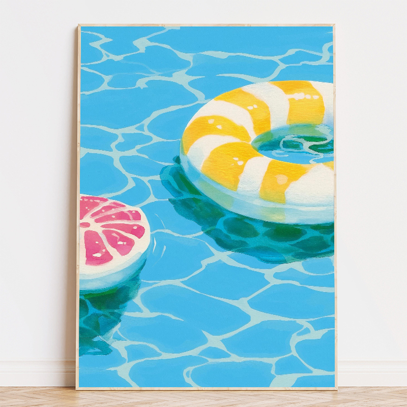 Colorful Pool Float Lifebuoy P - Floating Shelves reseña y precio