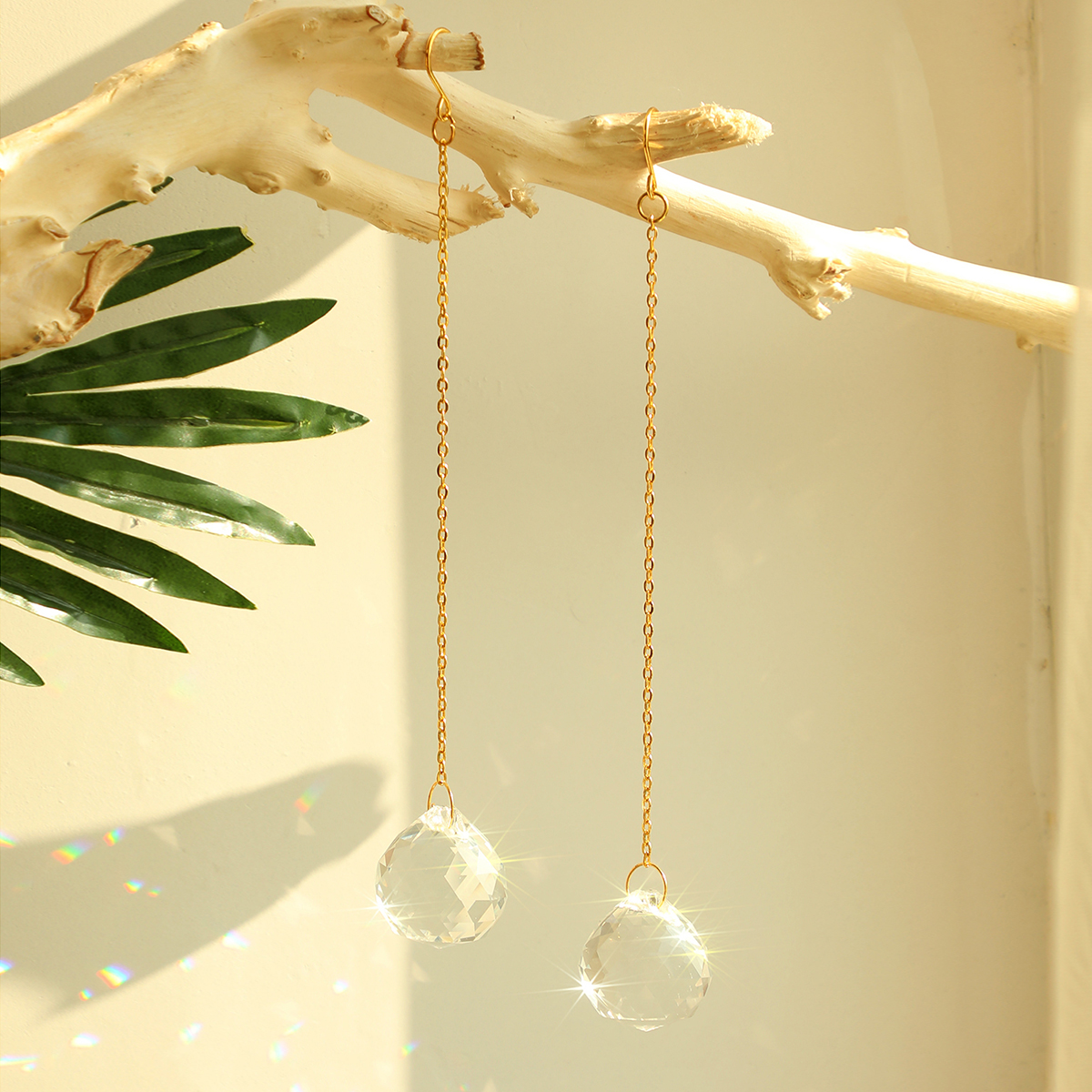 2 Pcs Stained Glass Suncatcher - Crystal Sun Catcher reseña y precio