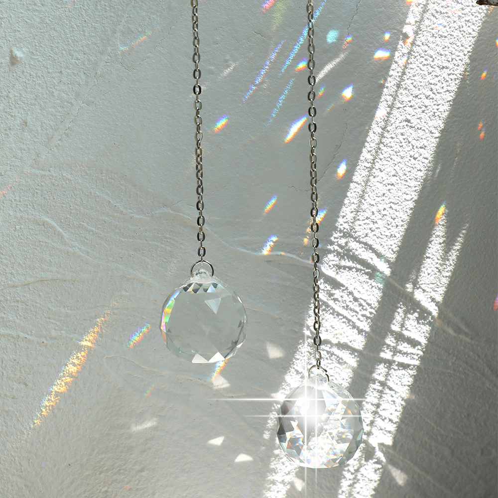 2 Pcs Stained Glass Suncatcher - Crystal Sun Catcher reseña y precio