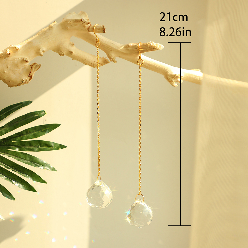 2 Pcs Stained Glass Suncatcher - Crystal Sun Catcher reseña y precio