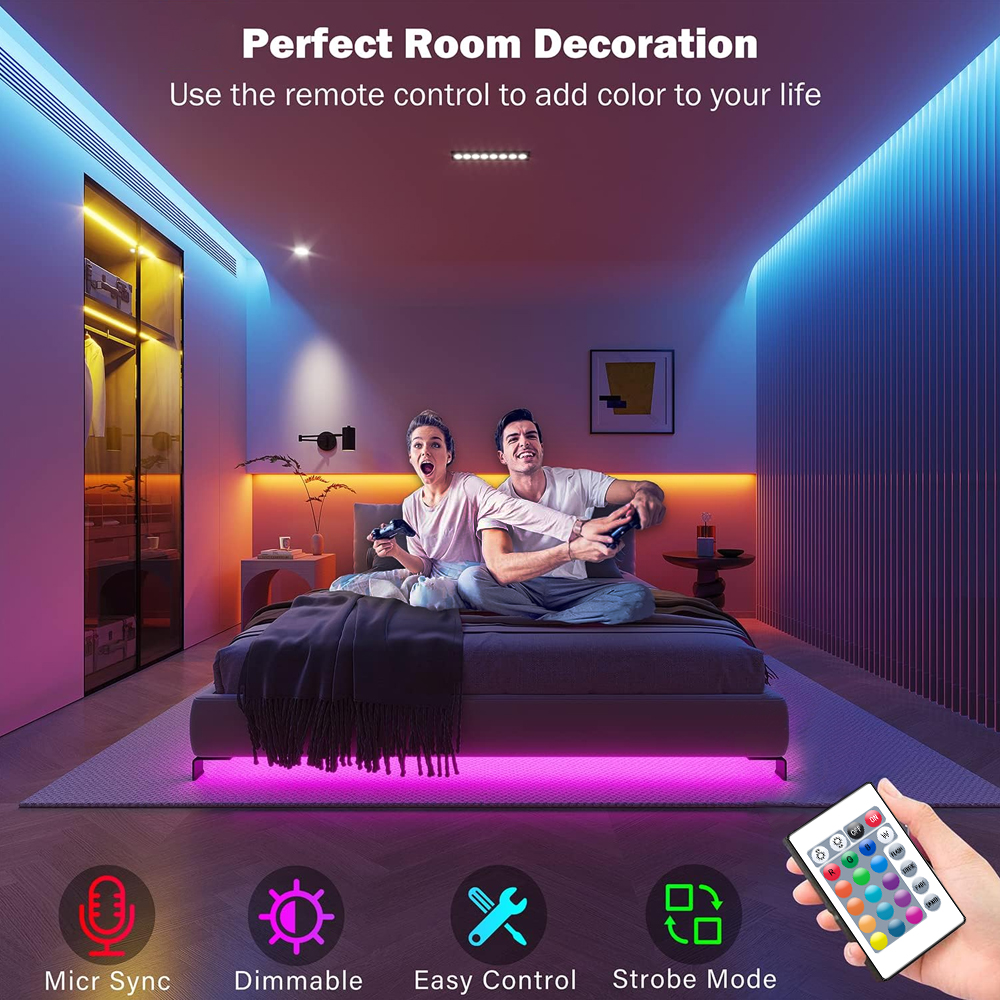 Led Lights for Bedroom 5050 RG - Home Decor App reseña y precio