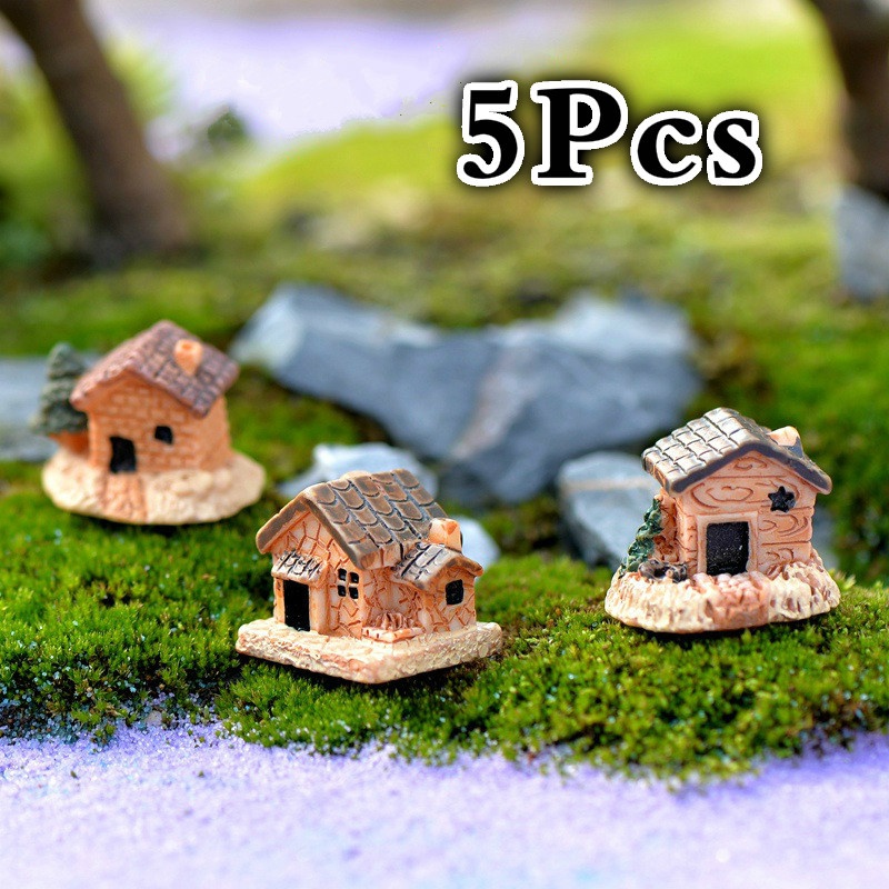 5Pcs Mini Doll House Stone Hou - Home Decor Za reseña y precio