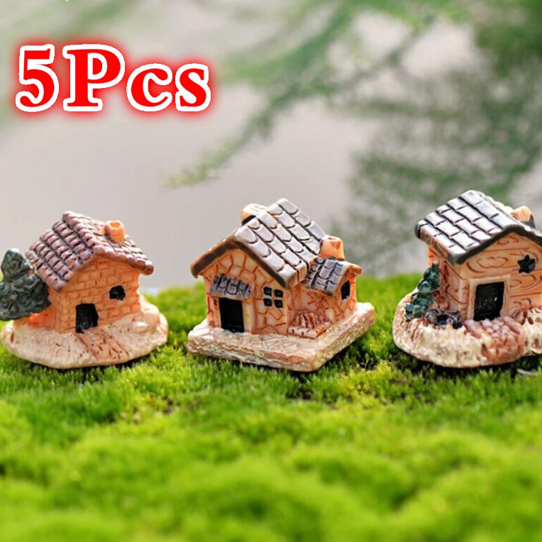 5Pcs Mini Doll House Stone Hou - Home Decor Za reseña y precio