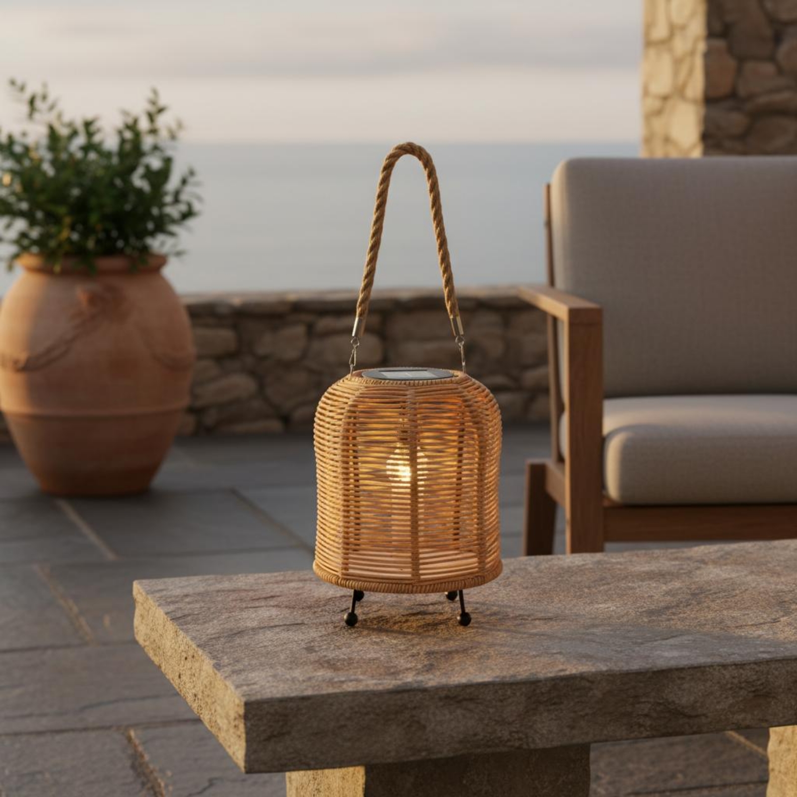 Handwoven Solar Lantern Braide - Home Decor Garden reseña y precio
