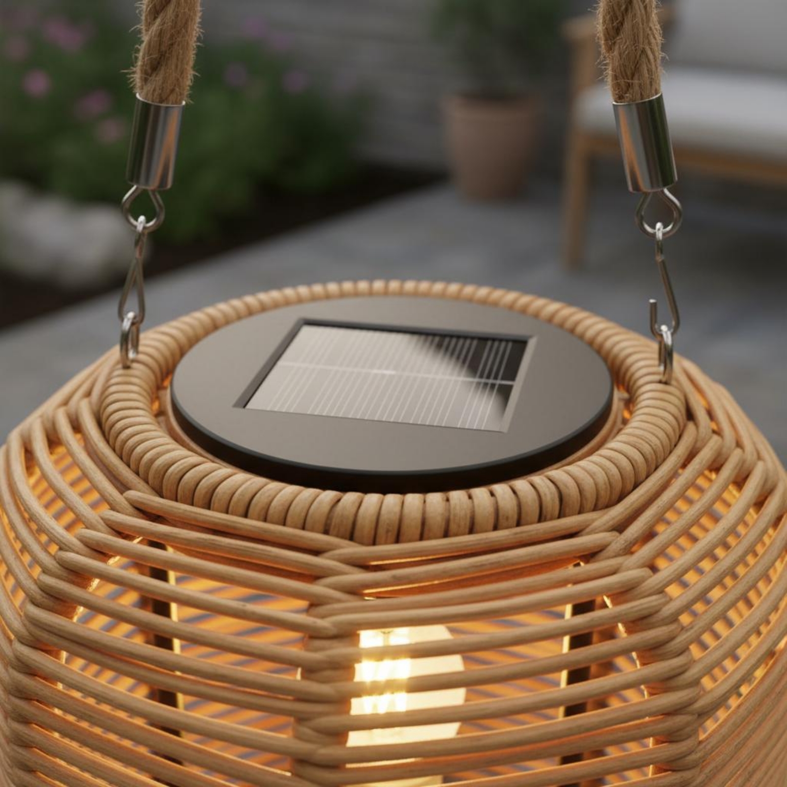 Handwoven Solar Lantern Braide - Home Decor Garden reseña y precio