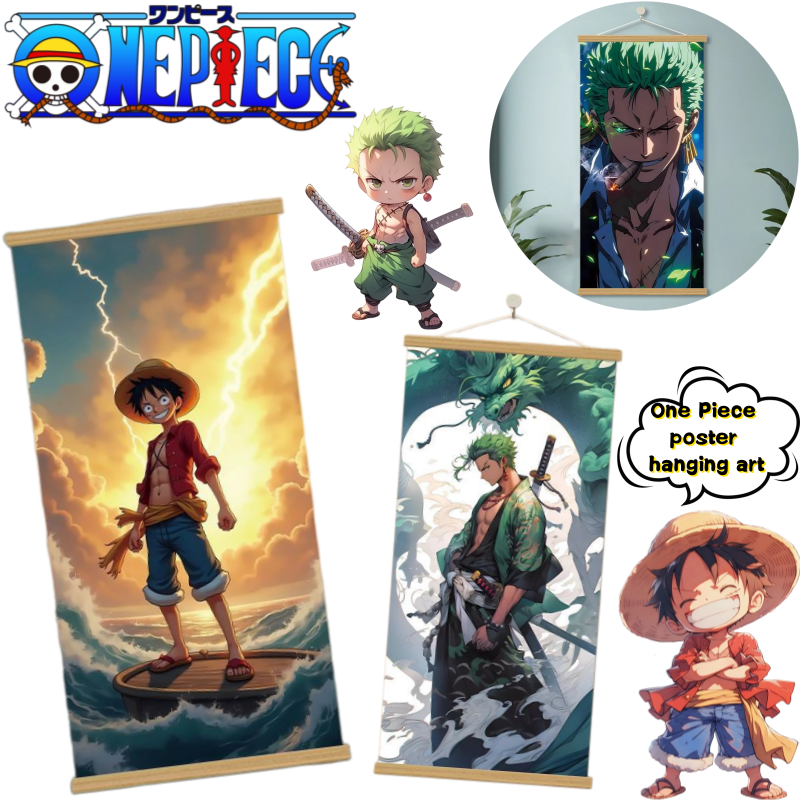 New One Piece Luffy Roronoa Zo - Home Decor Painting reseña y precio