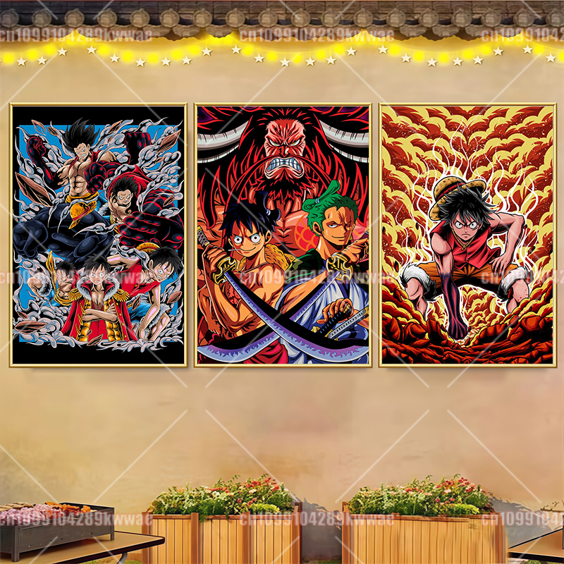 Classic One Piece Anime Cartoo - Canvas Painting reseña y precio