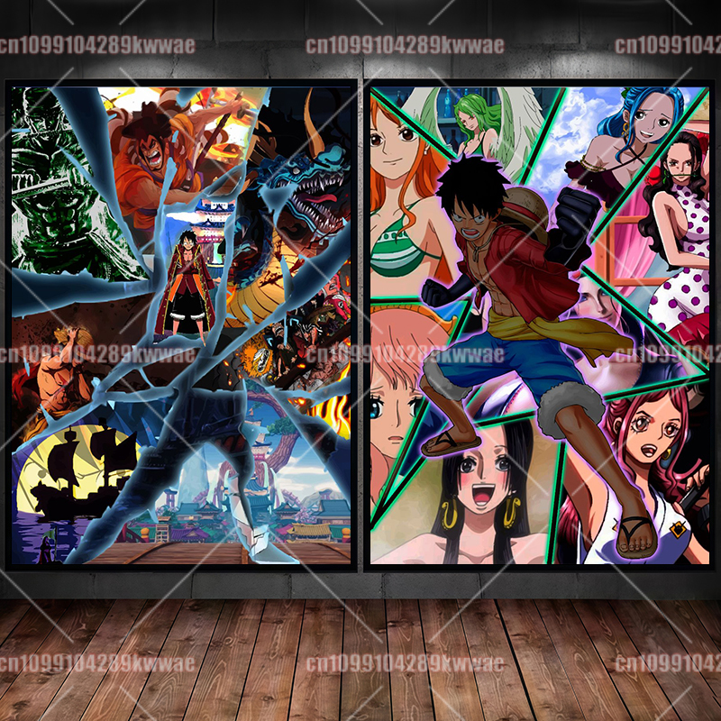 Classic One Piece Anime Cartoo - Canvas Painting reseña y precio