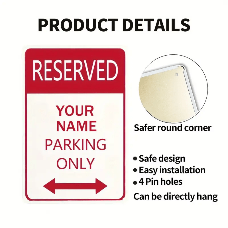 Personalized Reserved Parking  - Home Decor Vintage reseña y precio
