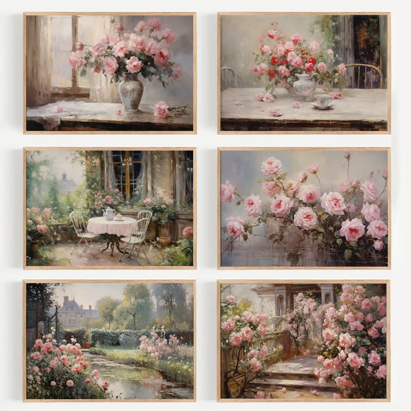 1pc frameless Vintage  Paintin - Home Decor Vase reseña y precio