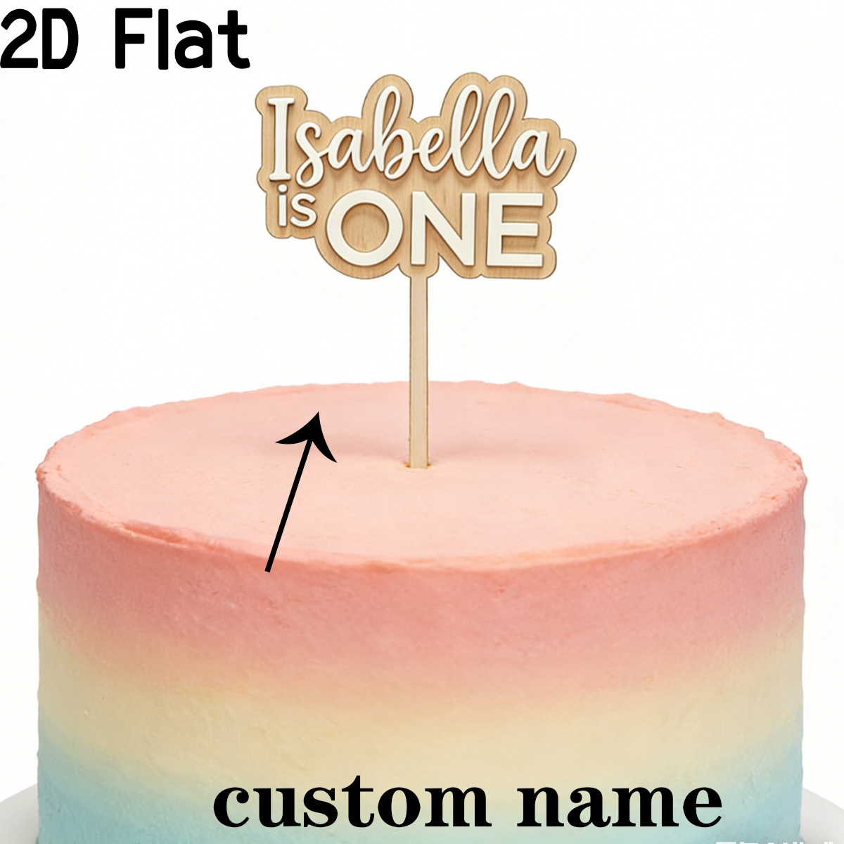 1pc Custom Name Wooden Acrylic - Home Decor Names reseña y precio