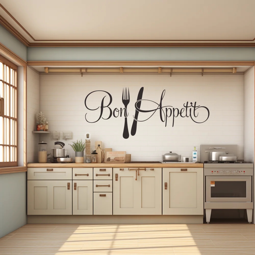 1 pc Bon Appétit with Fork and - Home Decor App reseña y precio
