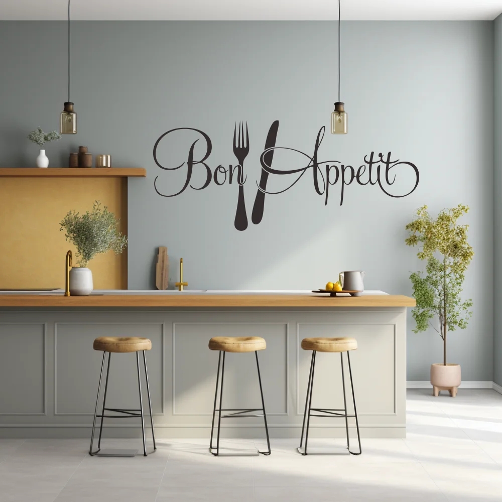 1 pc Bon Appétit with Fork and - Home Decor App reseña y precio