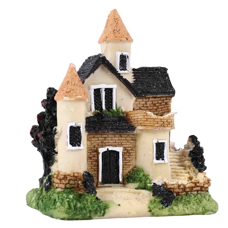 Cute Mini Resin House Miniatur - Home Decor Garden reseña y precio