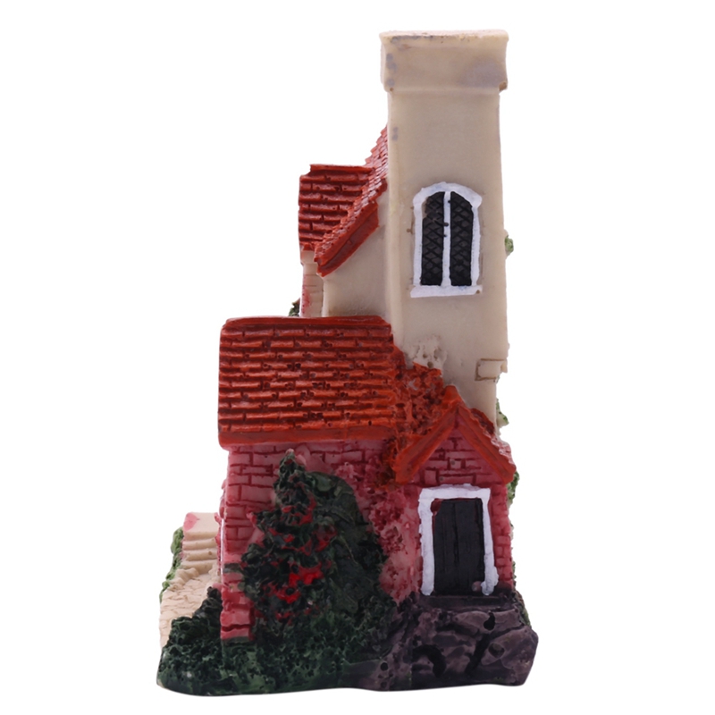 Cute Mini Resin House Miniatur - Home Decor Garden reseña y precio
