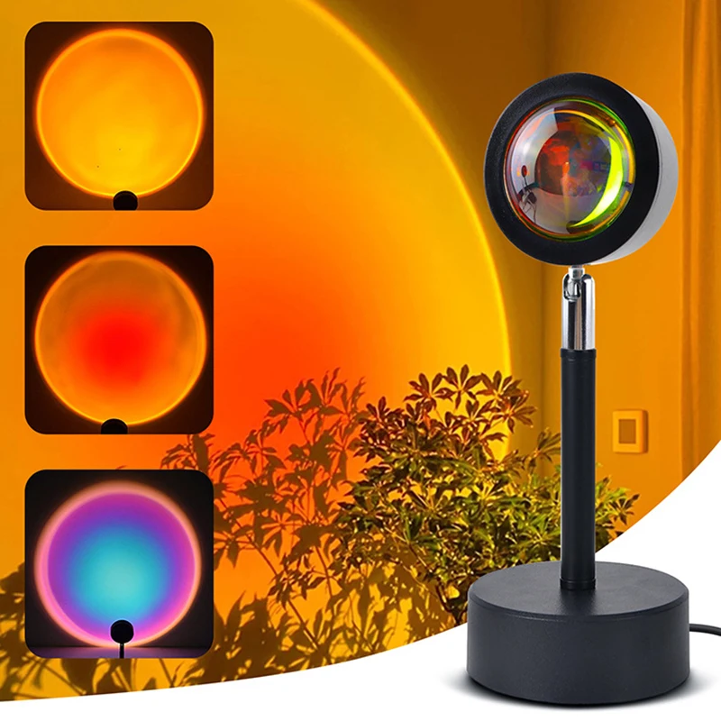 Smart LED Sunset Lamp Colorful - Home Decor App reseña y precio