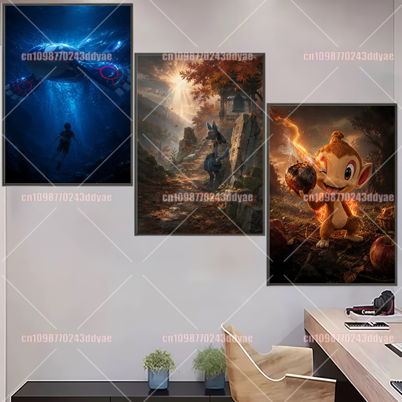 Anime Pokemon Character Origin - Home Decor Painting reseña y precio