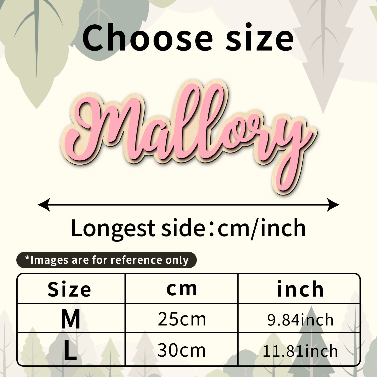 1 Personalized Double-layer Wo - Home Decor Names reseña y precio
