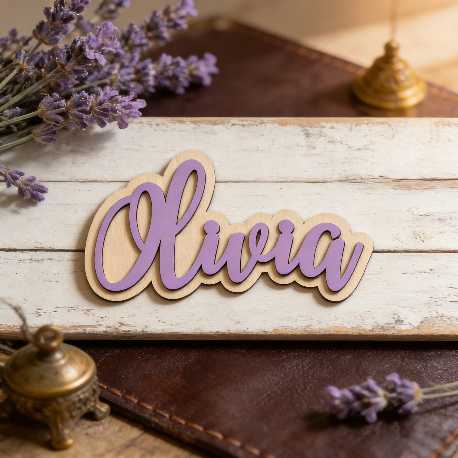 1 Personalized Double-layer Wo - Home Decor Names reseña y precio