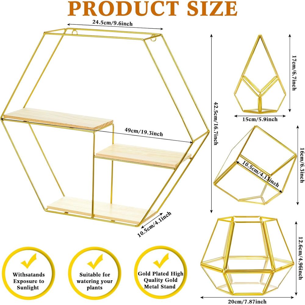Decorative Metal Wall Shelves  - Floating Shelves reseña y precio