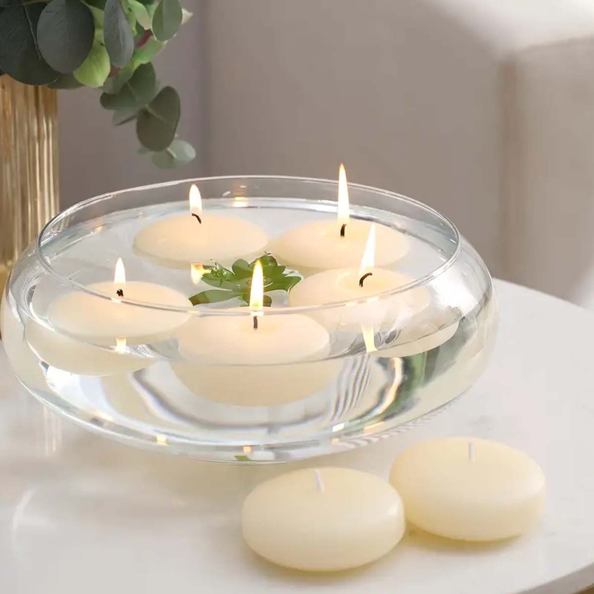 20pcs Ivory Floating Candles,  - Home Decor Vase reseña y precio