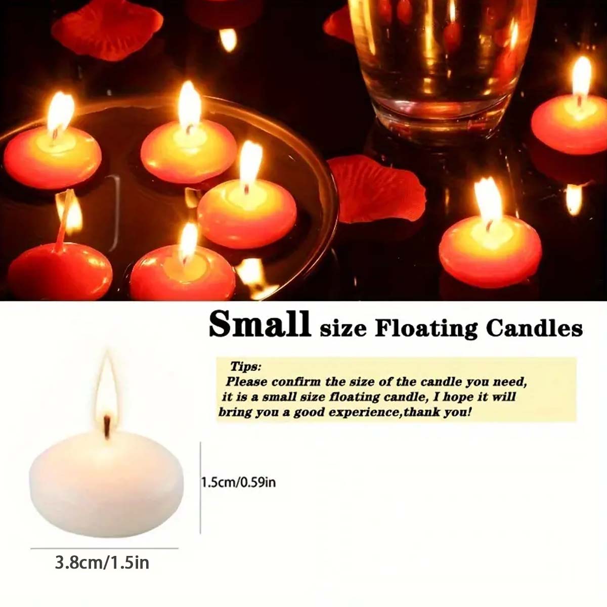 20pcs Ivory Floating Candles,  - Home Decor Vase reseña y precio