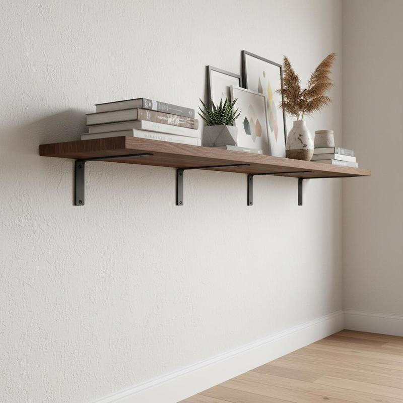 Shelf Bracket, 16 x 6 in 4 Pcs - Floating Shelves reseña y precio