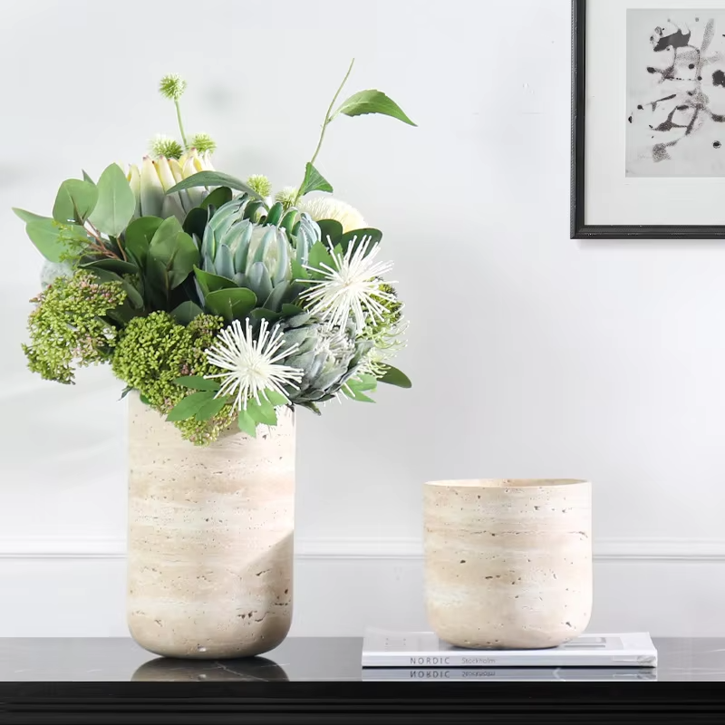 Customized Natural Marble Vase - Home Decor Vase reseña y precio