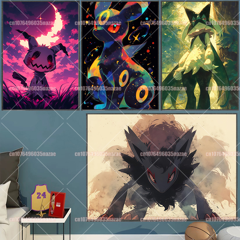 Anime Pokemon Canvas Painting  - Canvas Painting reseña y precio