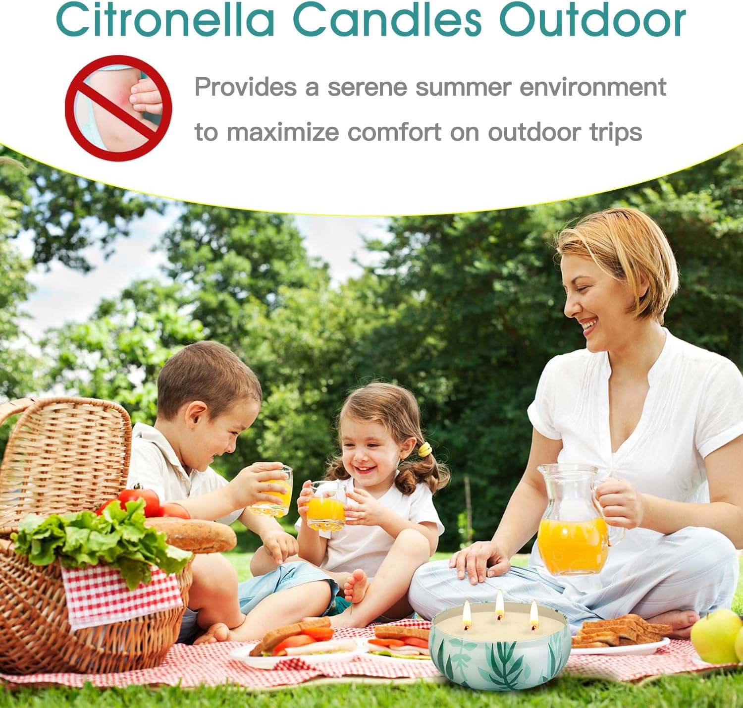 Citronella Candles Outdoor, La - Home Decor Garden reseña y precio